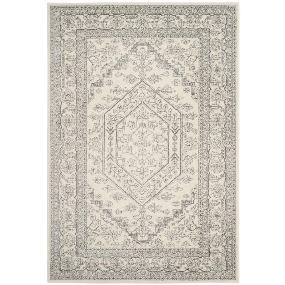 Adirondack, IVORY / SILVER, 4' X 6', Area Rug, ADR108B-4. Picture 1