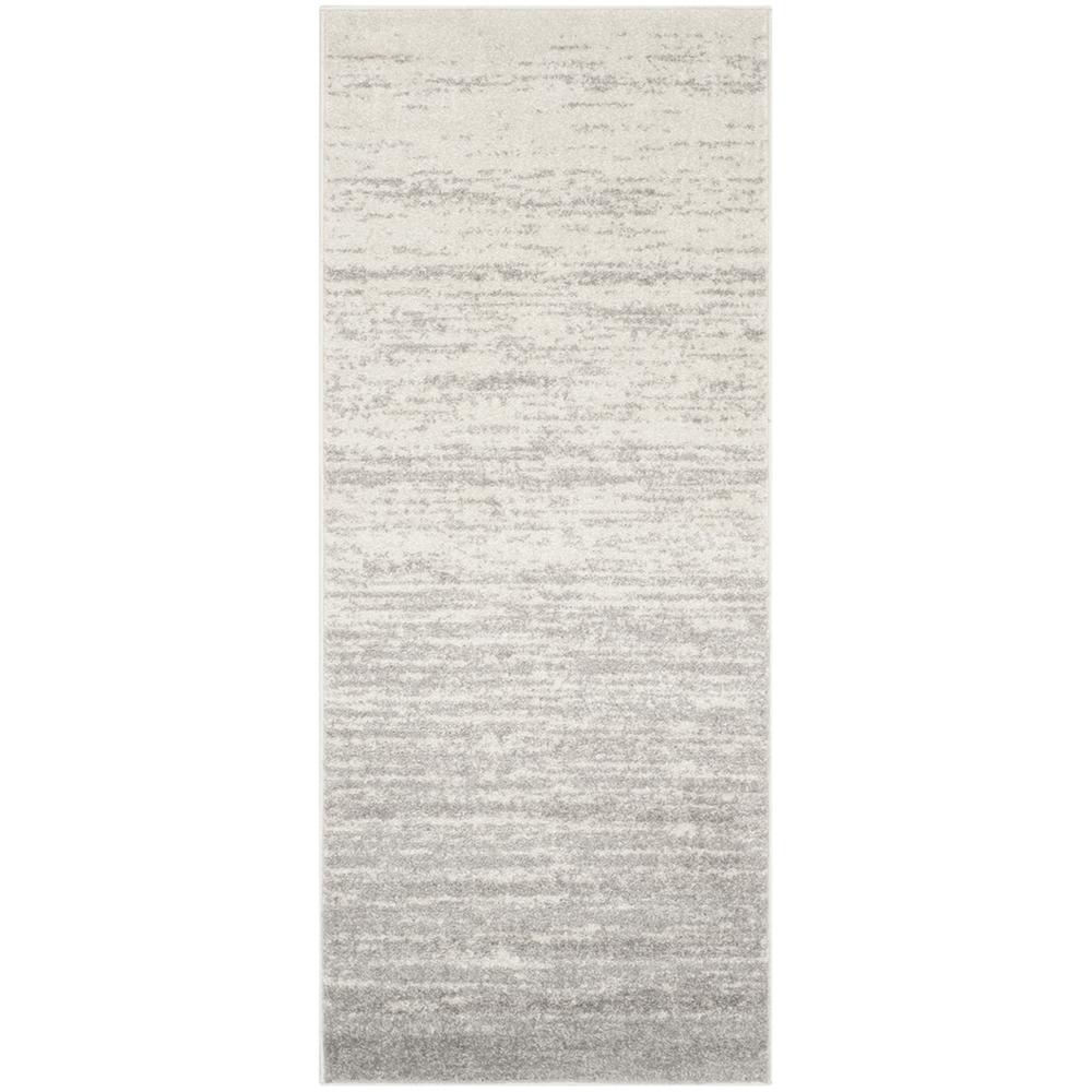 Adirondack, IVORY / SILVER, 2'-6" X 12', Area Rug, ADR113B-212. Picture 1