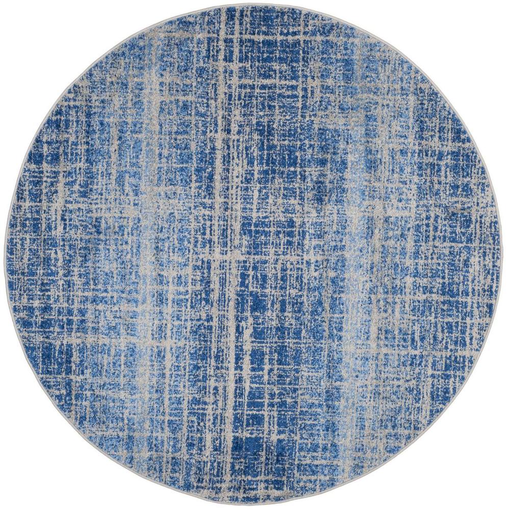 Adirondack, BLUE / SILVER, 6' X 6' Round, Area Rug, ADR116D-6R. Picture 1