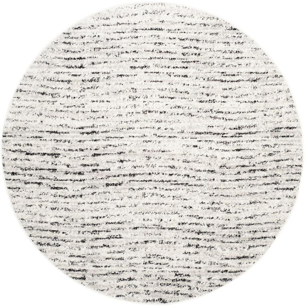 Adirondack, IVORY / SILVER, 6' X 6' Round, Area Rug, ADR117B-6R. Picture 1