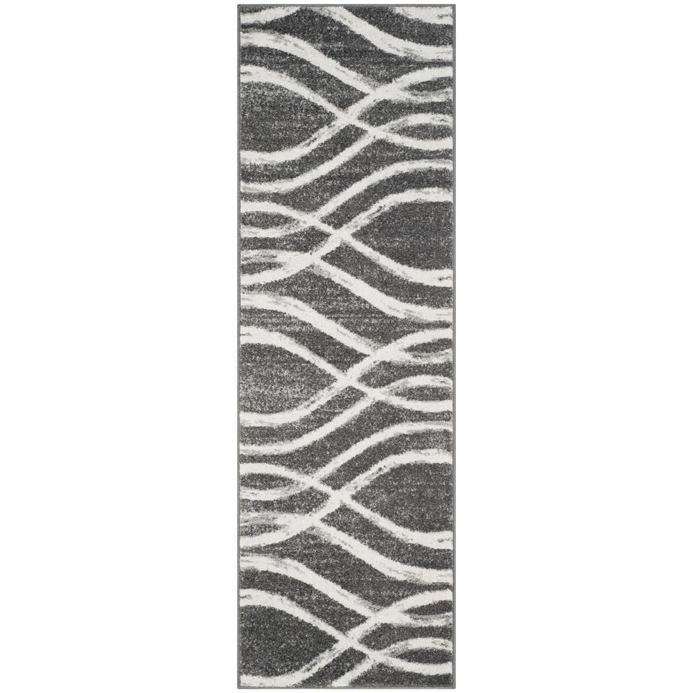 Adirondack, CHARCOAL / IVORY, 2'-6" X 6', Area Rug, ADR125R-26. Picture 1