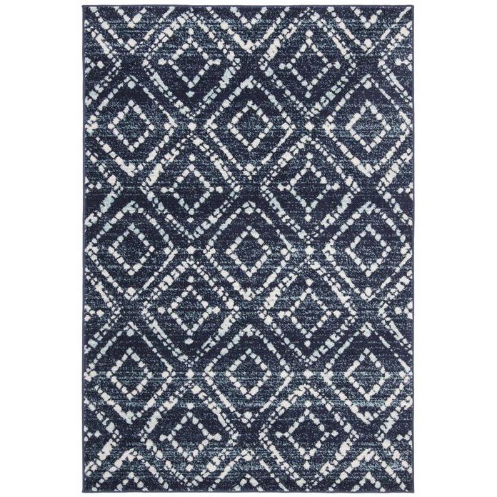 Adirondack, NAVY / IVORY, 4' X 6', Area Rug, ADR131N-4. Picture 1