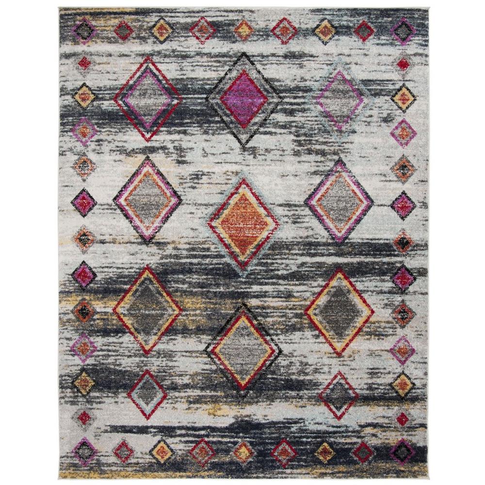 ADIRONDACK, LIGHT GREY / RED, 9' X 12', Area Rug, ADR205F-9. Picture 1