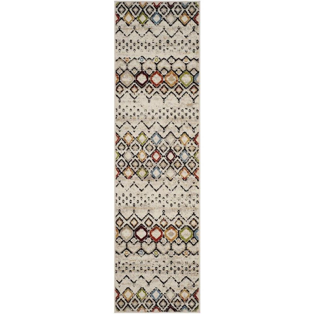 AMSTERDAM, IVORY / MULTI, 2'-3" X 12', Area Rug. The main picture.