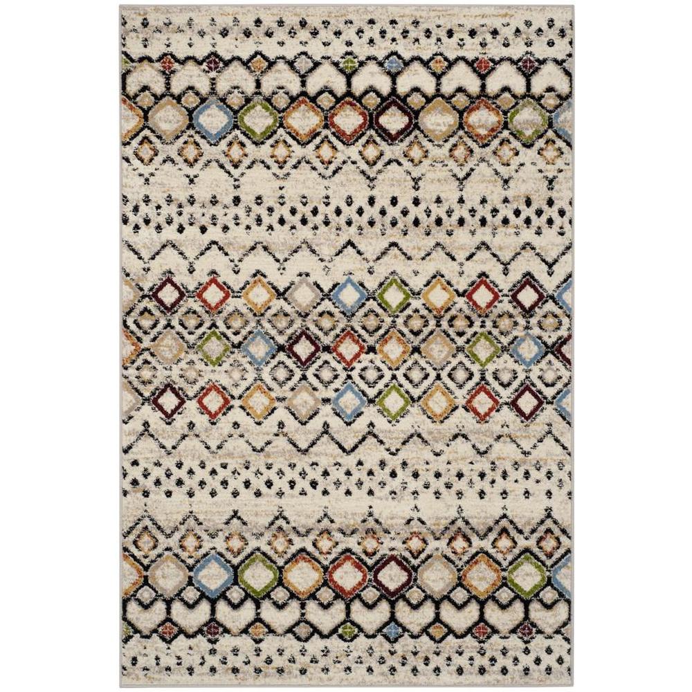 AMSTERDAM, IVORY / MULTI, 4' X 6', Area Rug. Picture 1