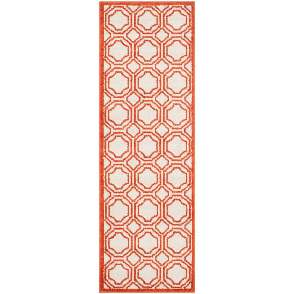 AMHERST, IVORY / ORANGE, 2'-3" X 9', Area Rug, AMT411F-29. Picture 1