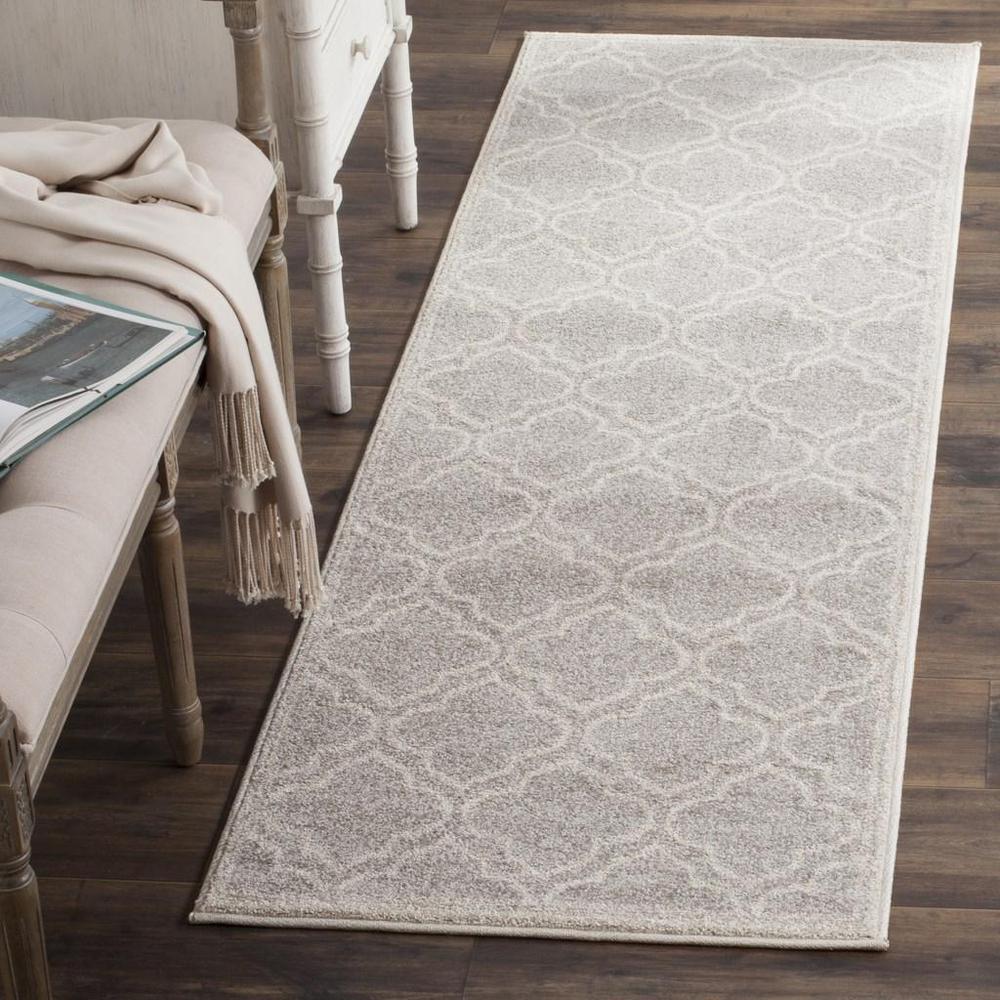 AMHERST, LIGHT GREY / IVORY, 2'-3" X 13', Area Rug, AMT412B-213. Picture 1