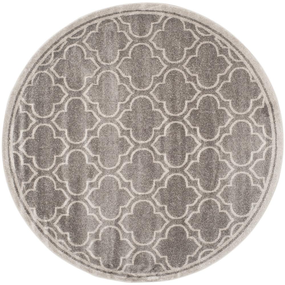 AMHERST, GREY / LIGHT GREY, 7' X 7' Round, Area Rug, AMT412C-7R. Picture 1