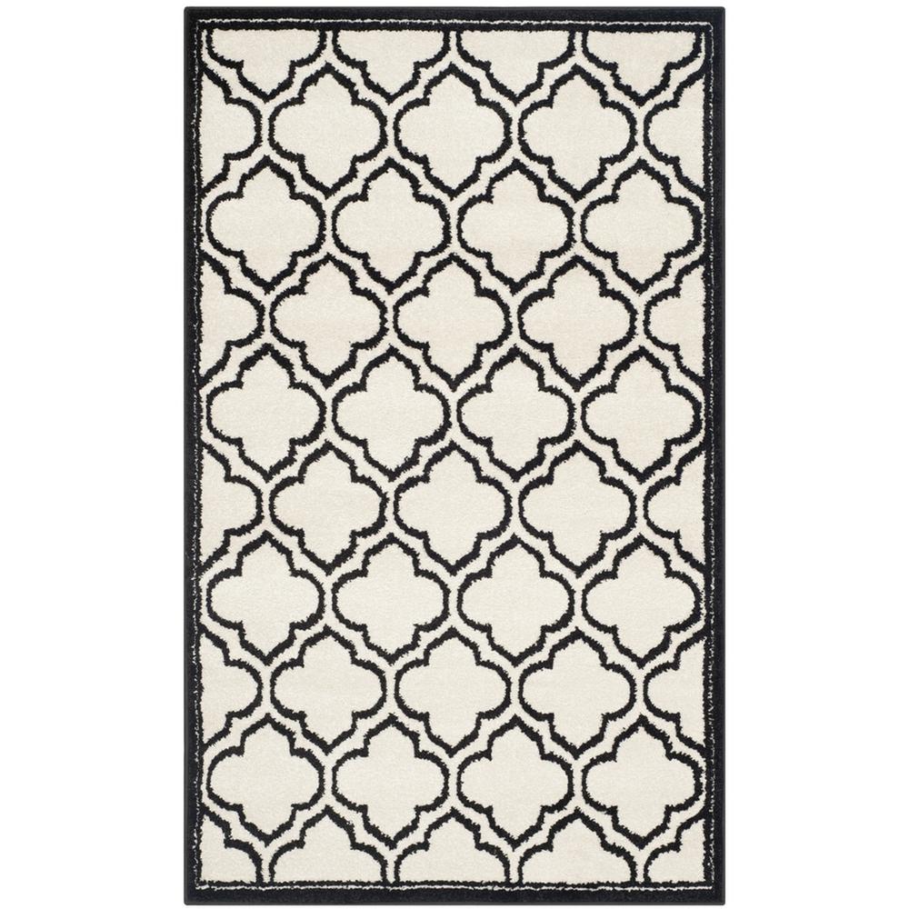 AMHERST, IVORY / ANTHRACITE, 2'-3" X 7', Area Rug. Picture 1