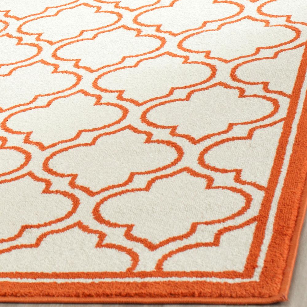 AMHERST, IVORY / ORANGE, 6' X 9', Area Rug, AMT412F-6. Picture 1