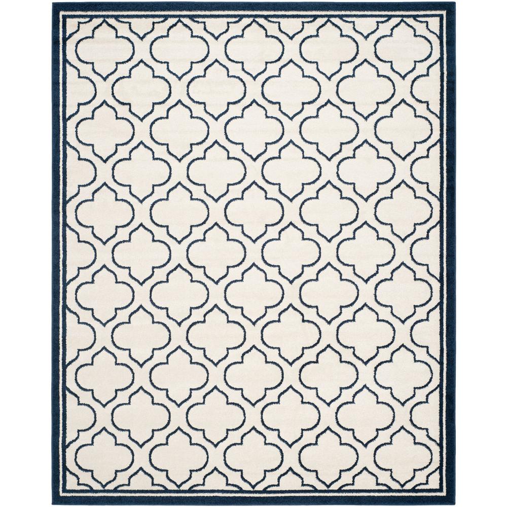 AMHERST, IVORY / NAVY, 9' X 12', Area Rug, AMT412M-9. Picture 1