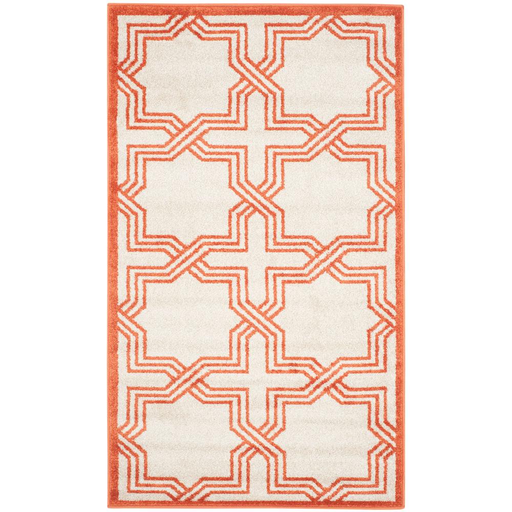 AMHERST, IVORY / ORANGE, 3' X 5', Area Rug, AMT413F-3. Picture 1