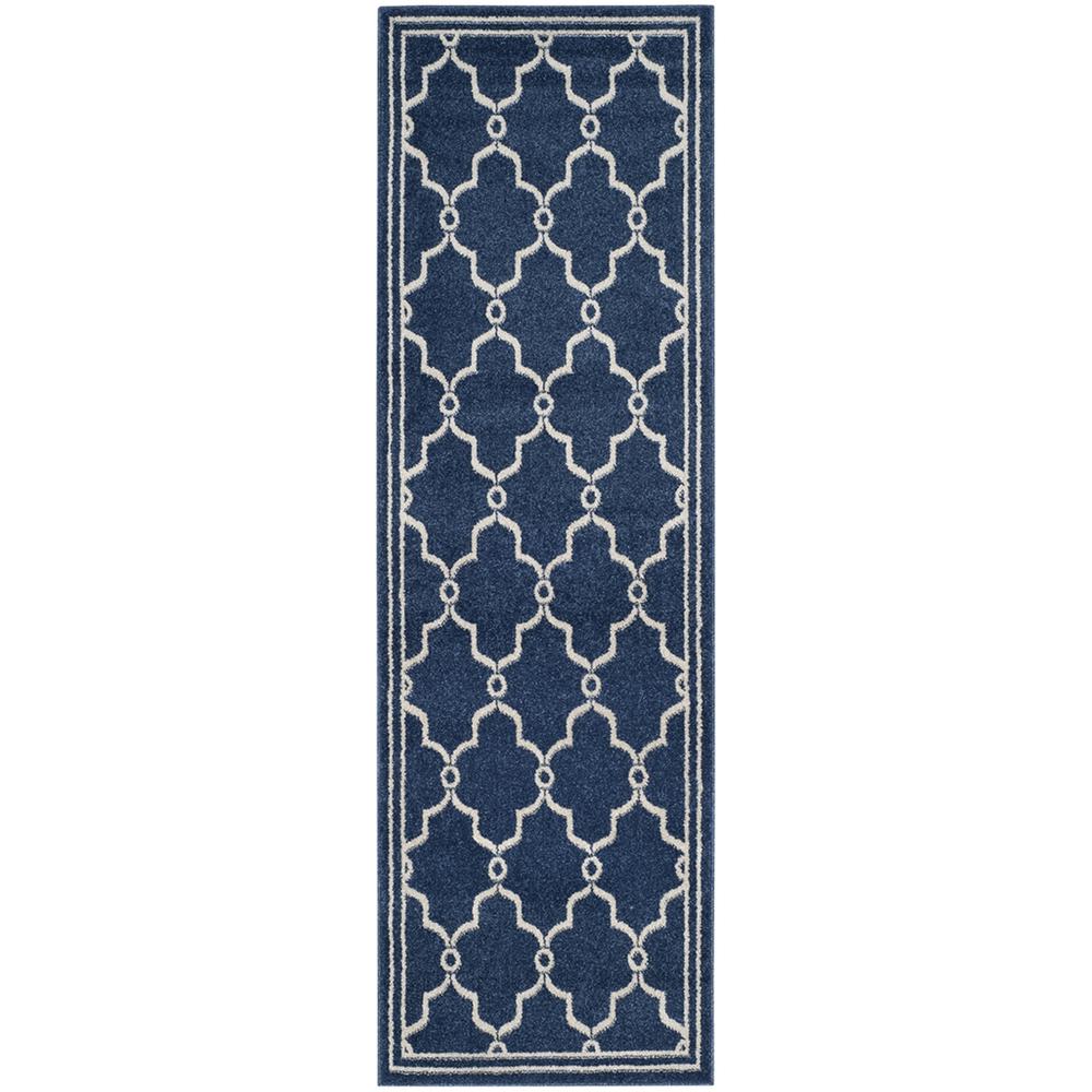 AMHERST, NAVY / BEIGE, 2'-3" X 7', Area Rug, AMT414P-27. Picture 1