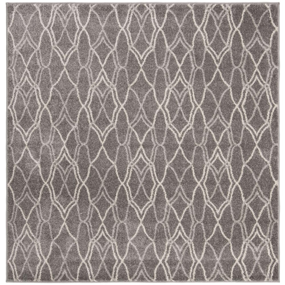AMHERST, GREY / LIGHT GREY, 5' X 5' Square, Area Rug, AMT417C-5SQ. Picture 1