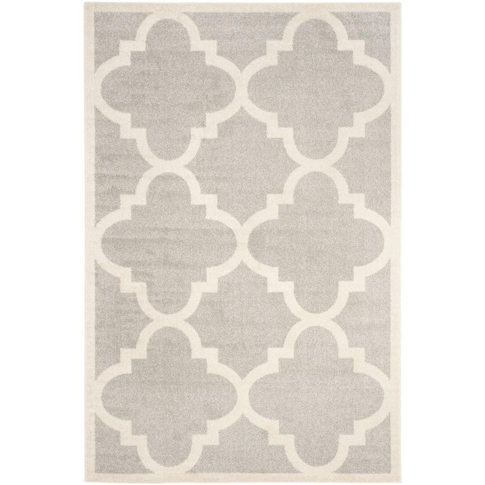 AMHERST, LIGHT GREY / BEIGE, 4' X 6', Area Rug, AMT423B-4. Picture 1