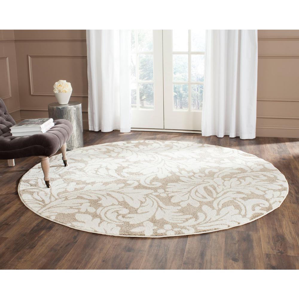 AMHERST, WHEAT / BEIGE, 9' X 9' Round, Area Rug, AMT425S-9R. Picture 1