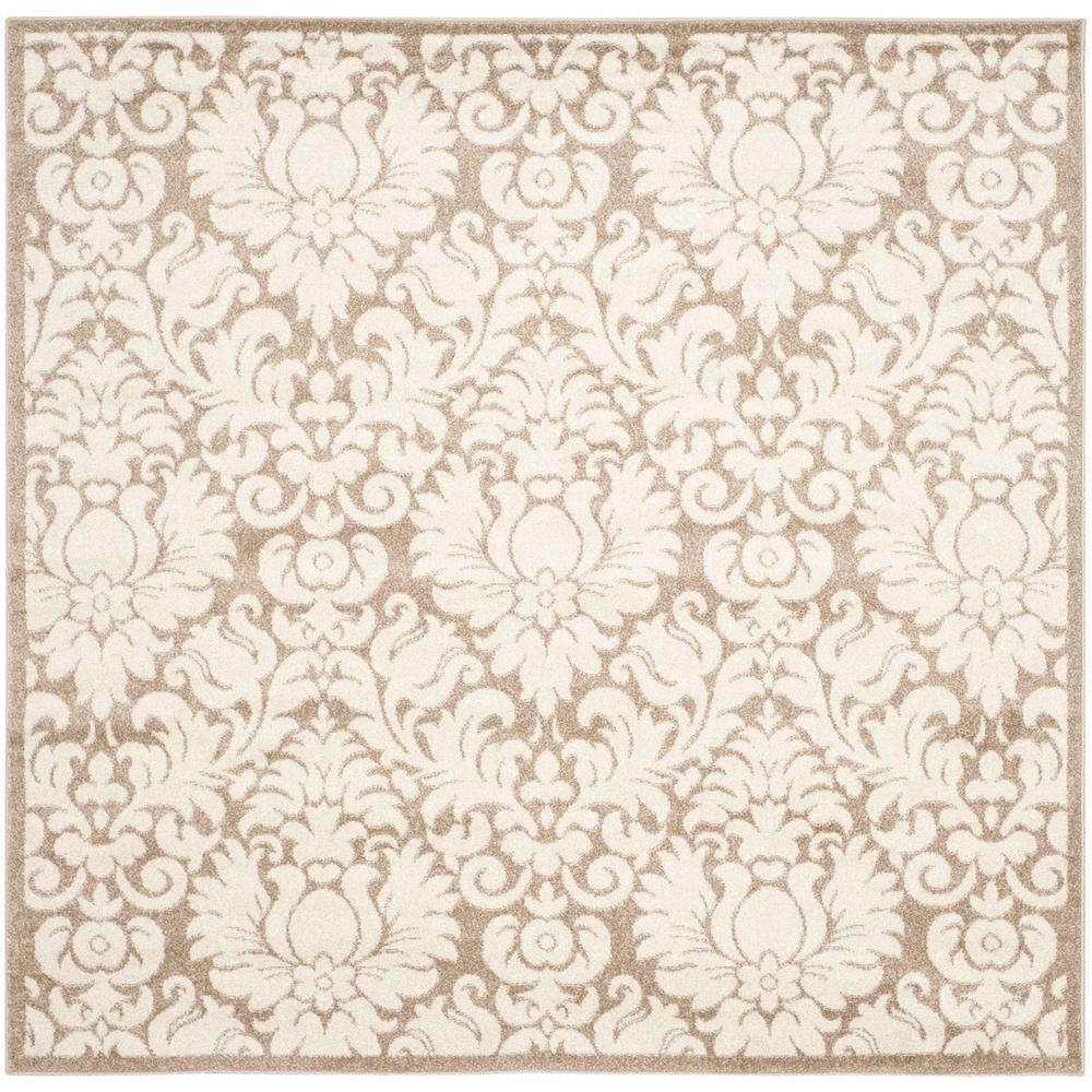 AMHERST, WHEAT / BEIGE, 7' X 7' Square, Area Rug, AMT427S-7SQ. Picture 1