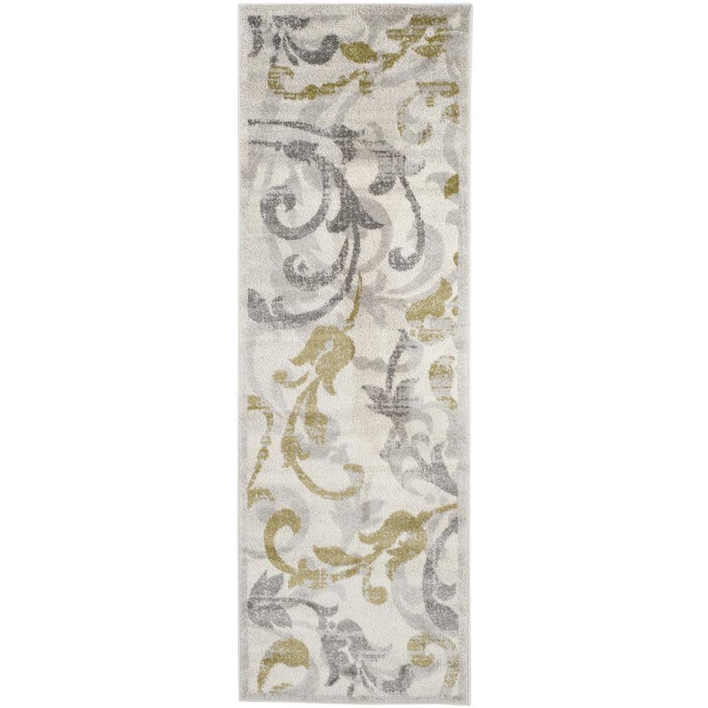 AMHERST, IVORY / LIGHT GREY, 2'-3" X 7', Area Rug, AMT428E-27. Picture 1