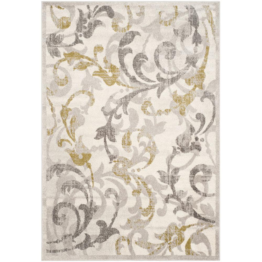 AMHERST, IVORY / LIGHT GREY, 4' X 6', Area Rug, AMT428E-4. Picture 1