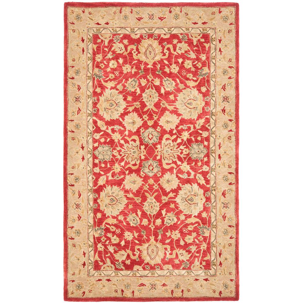 ANATOLIA, RED / IVORY, 5' X 8', Area Rug. Picture 1