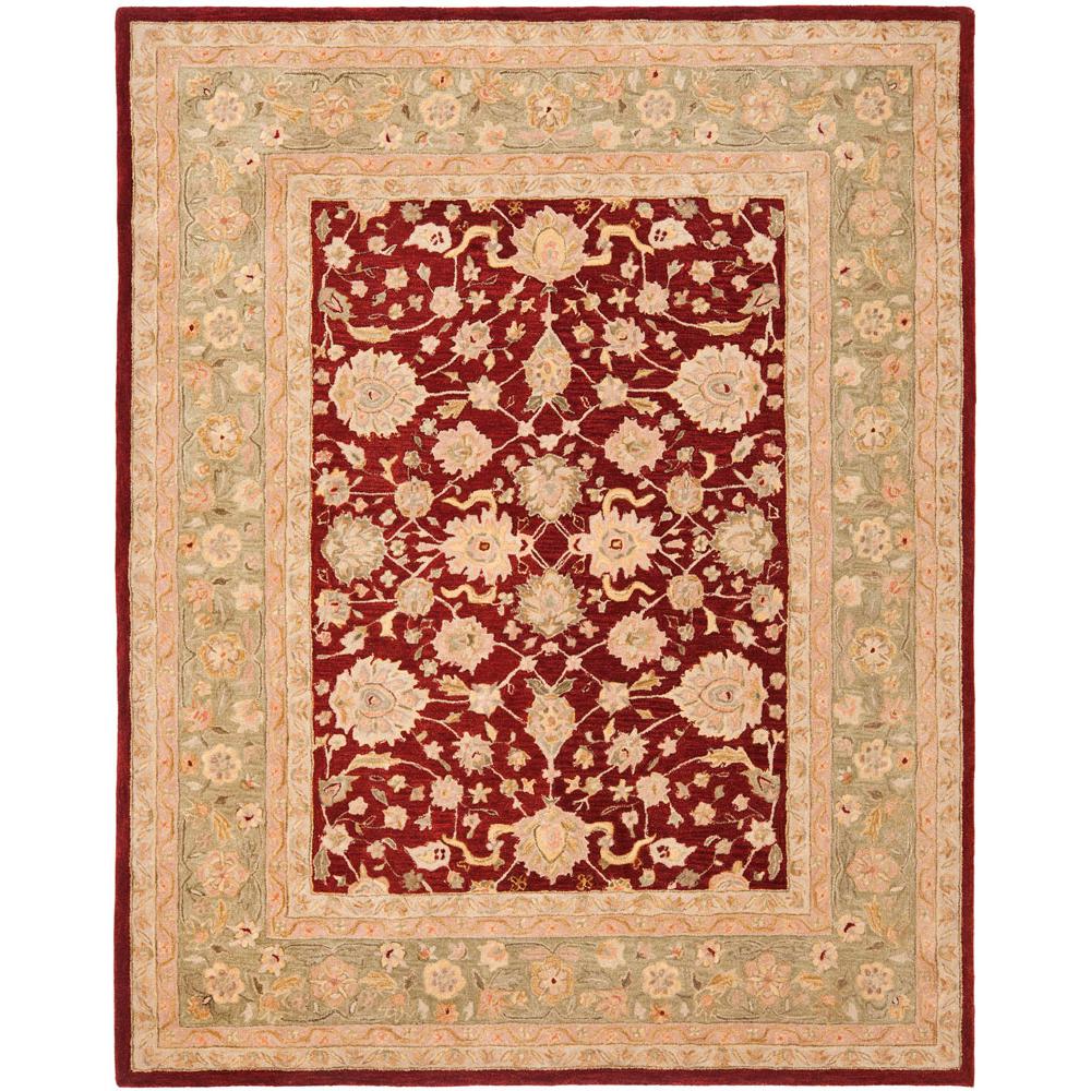ANATOLIA, RED / MOSS, 8' X 10', Area Rug. Picture 1