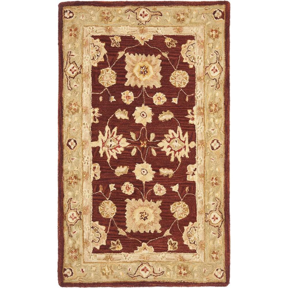 ANATOLIA, RED / SAGE, 4' X 6', Area Rug. The main picture.