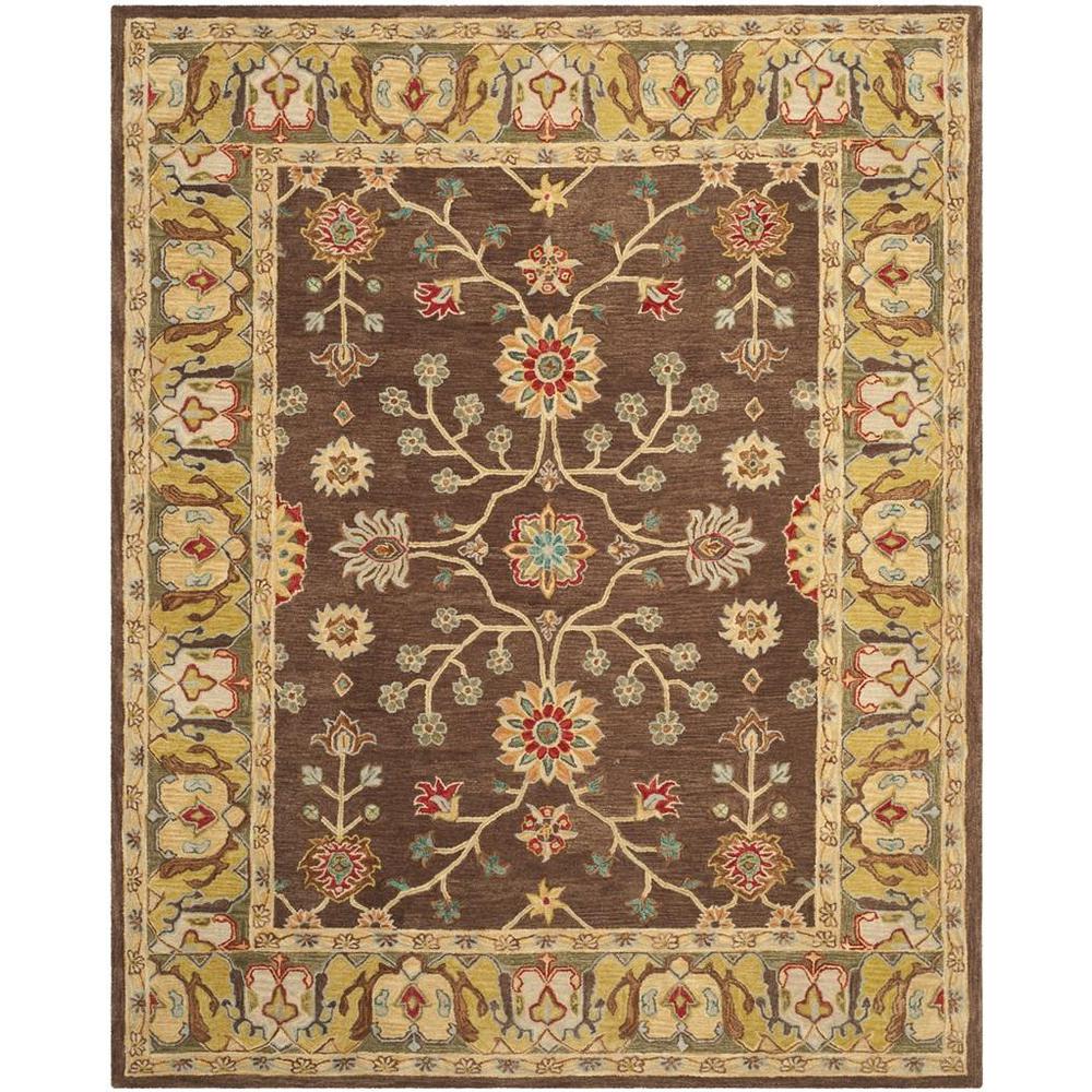 ANATOLIA, BROWN / GOLD, 9' X 12', Area Rug. The main picture.