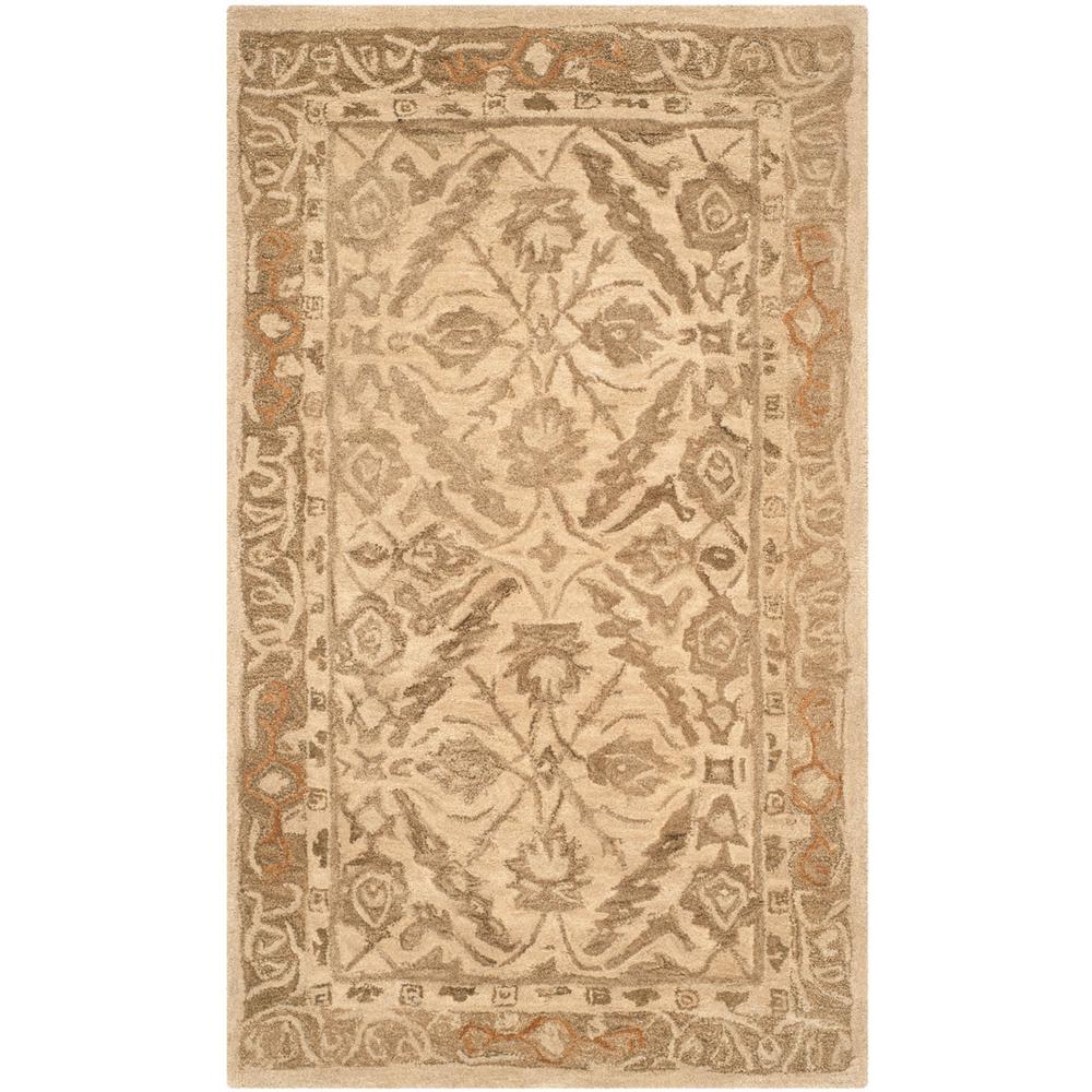 ANATOLIA, IVORY / BROWN, 4' X 6', Area Rug, AN583C-4. Picture 1