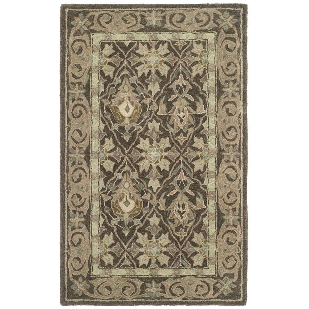 ANATOLIA, BROWN / BEIGE, 4' X 6', Area Rug, AN587C-4. Picture 1