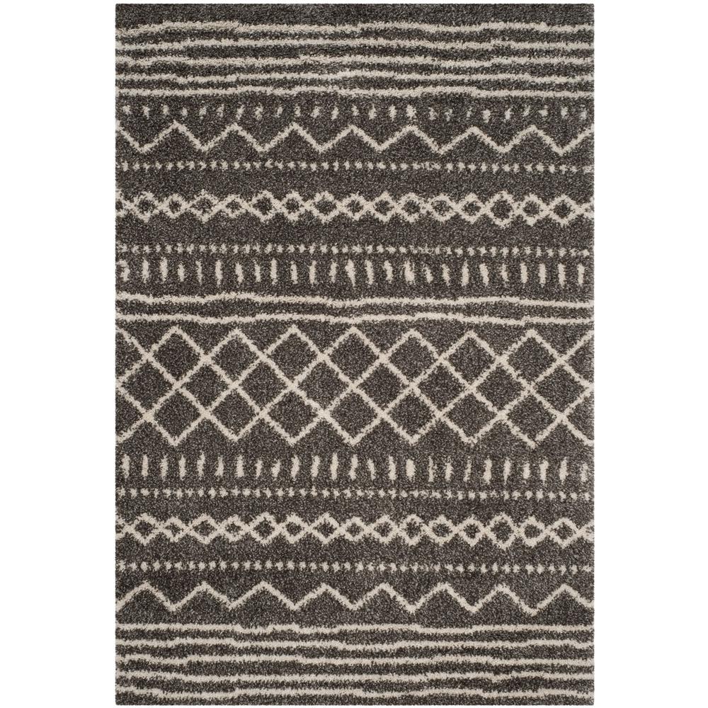 ARIZONA SHAG, BROWN / IVORY, 4' X 6', Area Rug, ASG741B-4. Picture 1