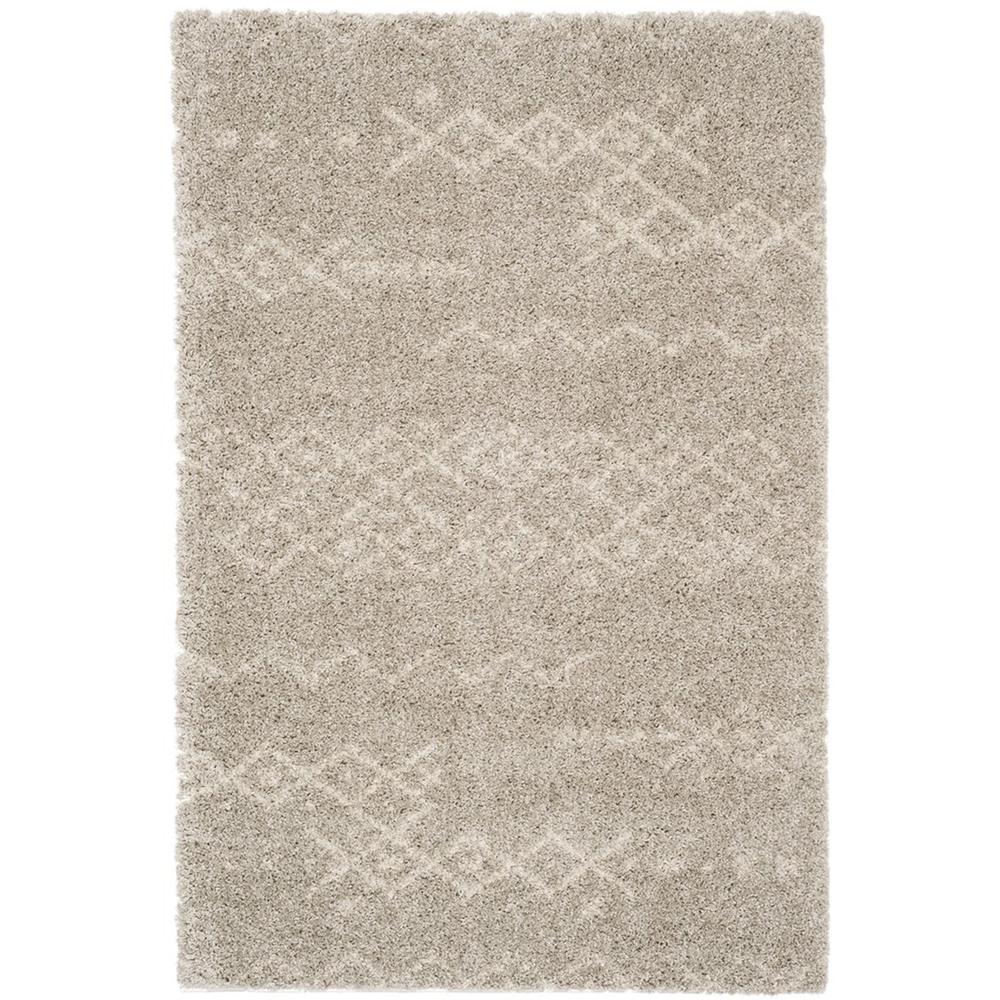 ARIZONA SHAG, GREY / IVORY, 5'-1" X 7'-6", Area Rug, ASG745D-5. Picture 1