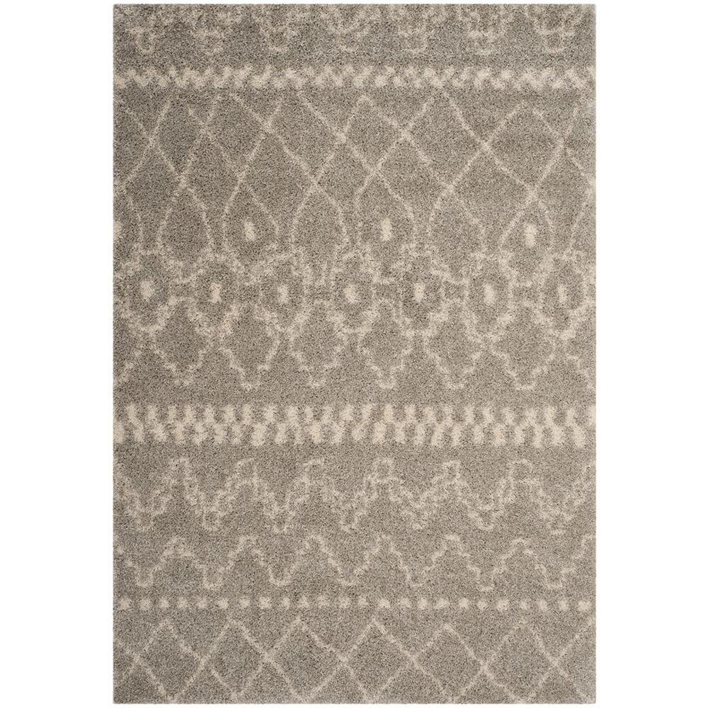 ARIZONA SHAG, GREY / IVORY, 5'-1" X 7'-6", Area Rug, ASG750D-5. The main picture.