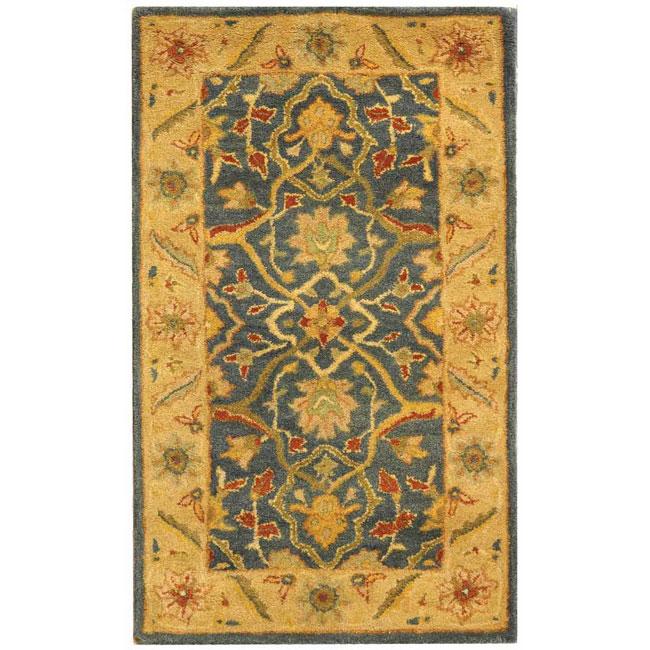 ANTIQUITY, BLUE, 2'-3" X 10', Area Rug, AT14E-210. Picture 1