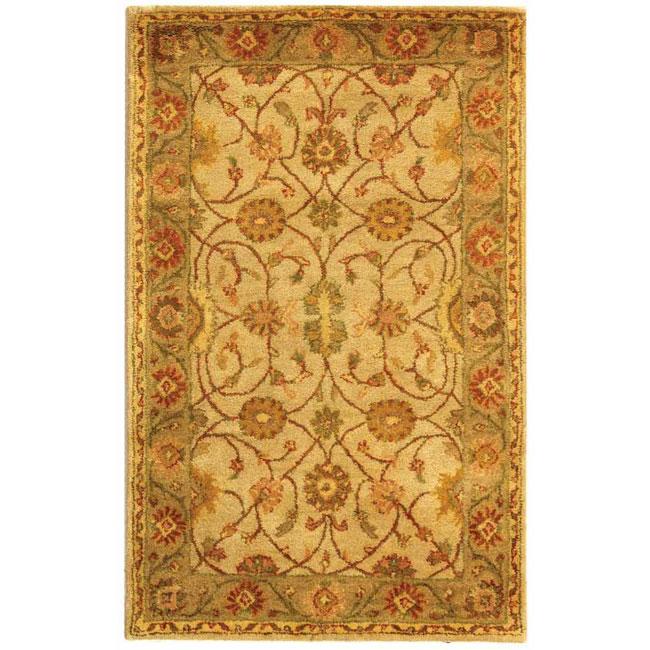 ANTIQUITY, IVORY / LIGHT GREEN, 4' X 6', Area Rug. Picture 1