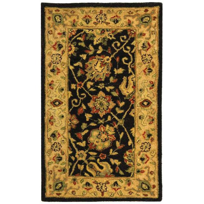 ANTIQUITY, BLACK, 2'-3" X 12', Area Rug, AT21B-212. Picture 1