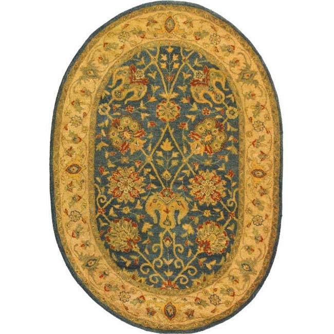 ANTIQUITY, BLUE, 7'-6" X 9'-6" Oval, Area Rug, AT21E-8OV. Picture 1