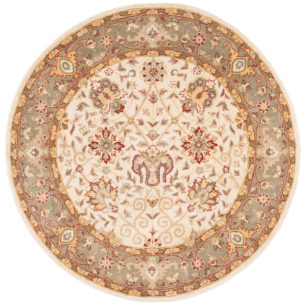 ANTIQUITY, IVORY, 3'-6" X 3'-6" Round, Area Rug, AT21F-4R. Picture 1