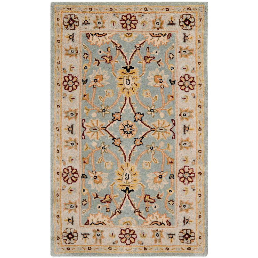 ANTIQUITY, LIGHT BLUE / IVORY, 4' X 6', Area Rug. Picture 1