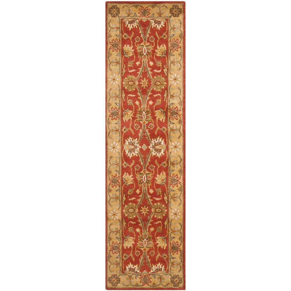 ANTIQUITY, RUST / GOLD, 2'-3" X 12', Area Rug. Picture 1