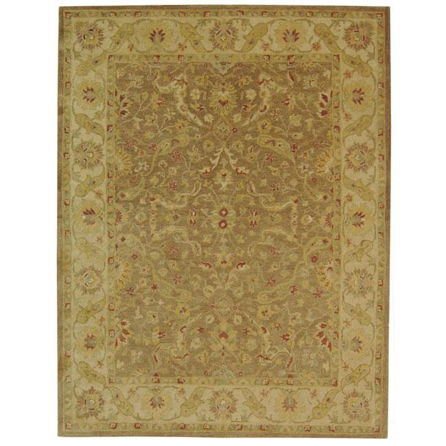 ANTIQUITY, BROWN / GOLD, 7'-6" X 9'-6", Area Rug. Picture 1