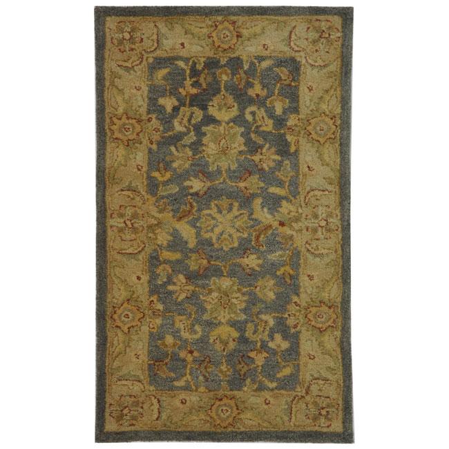 ANTIQUITY, BLUE / BEIGE, 12' X 15', Area Rug. Picture 1