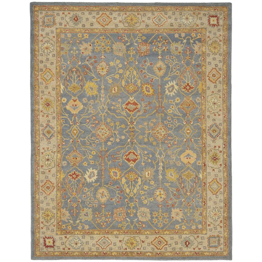 ANTIQUITY, BLUE / IVORY, 7'-6" X 9'-6", Area Rug, AT314A-8. Picture 1