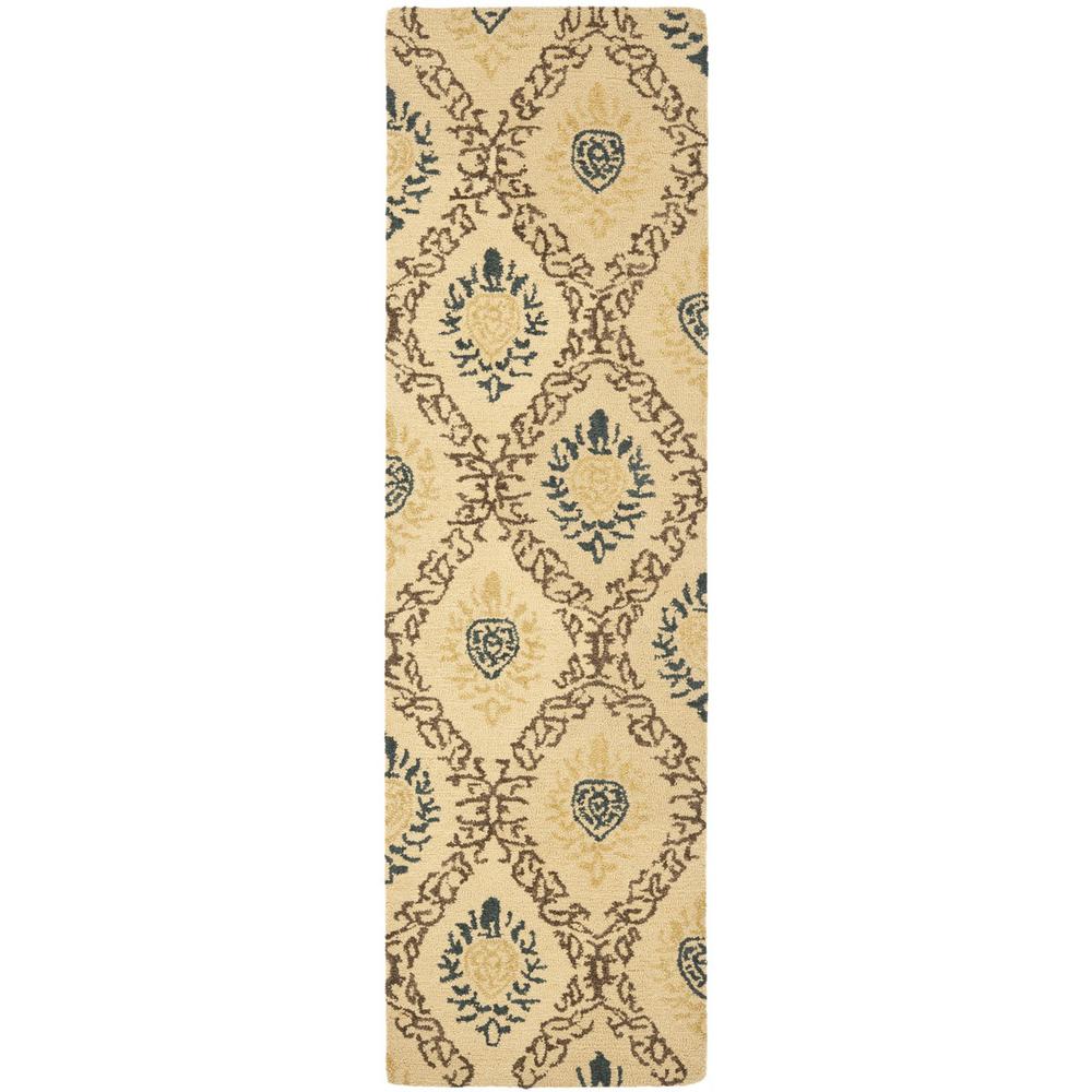 ANTIQUITY, LIGHT GOLD / MULTI, 2'-3" X 8', Area Rug. Picture 1