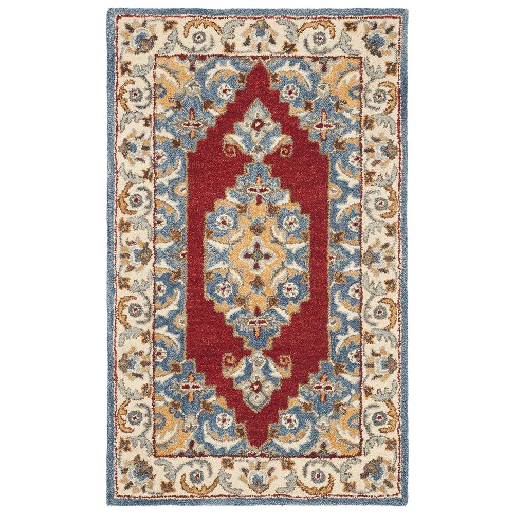 ANTIQUITY, BLUE / RED, 3' X 5', Area Rug, AT505M-3. Picture 1