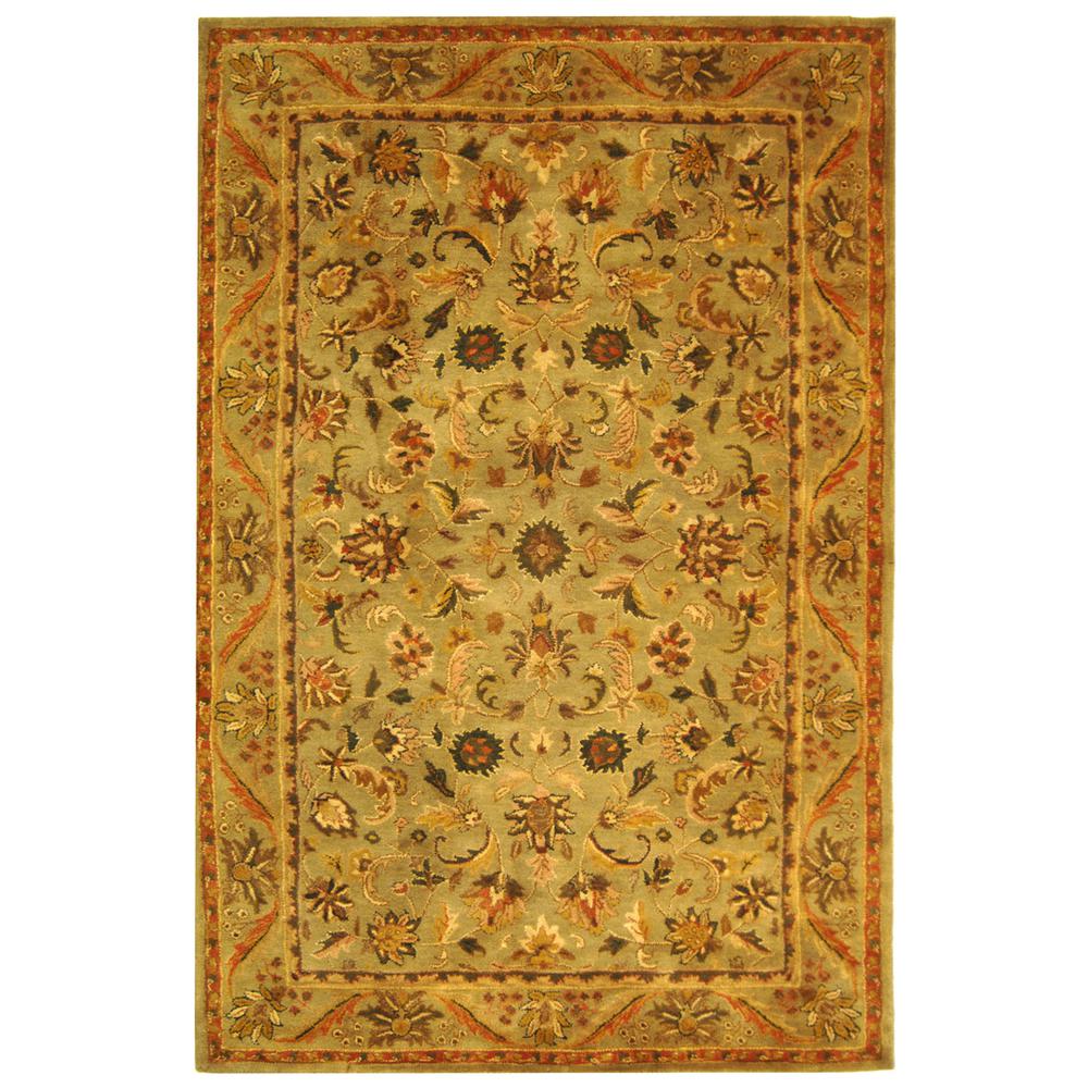 ANTIQUITY, OLIVE / GOLD, 6' X 9', Area Rug. Picture 1