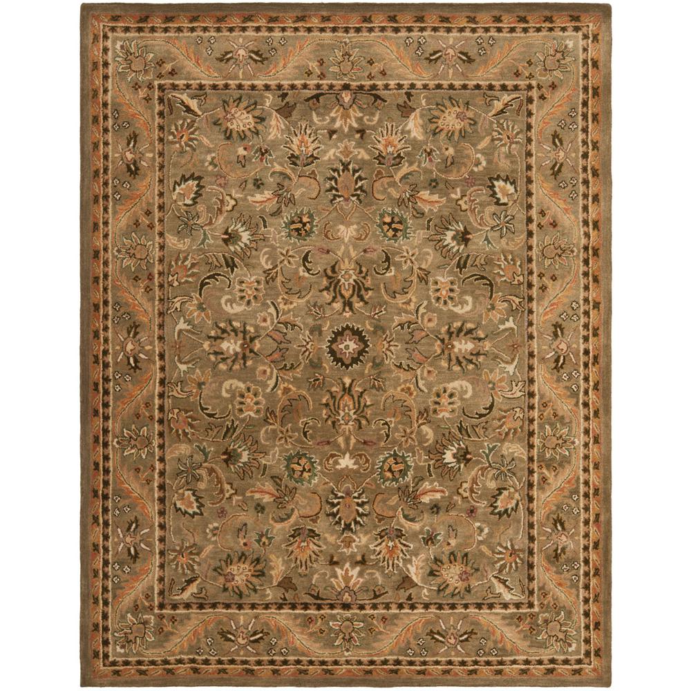 ANTIQUITY, OLIVE / GOLD, 7'-6" X 9'-6", Area Rug. Picture 1