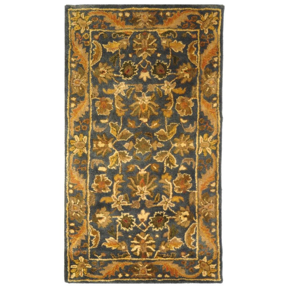 ANTIQUITY, BLUE / GOLD, 2'-3" X 4', Area Rug. Picture 1