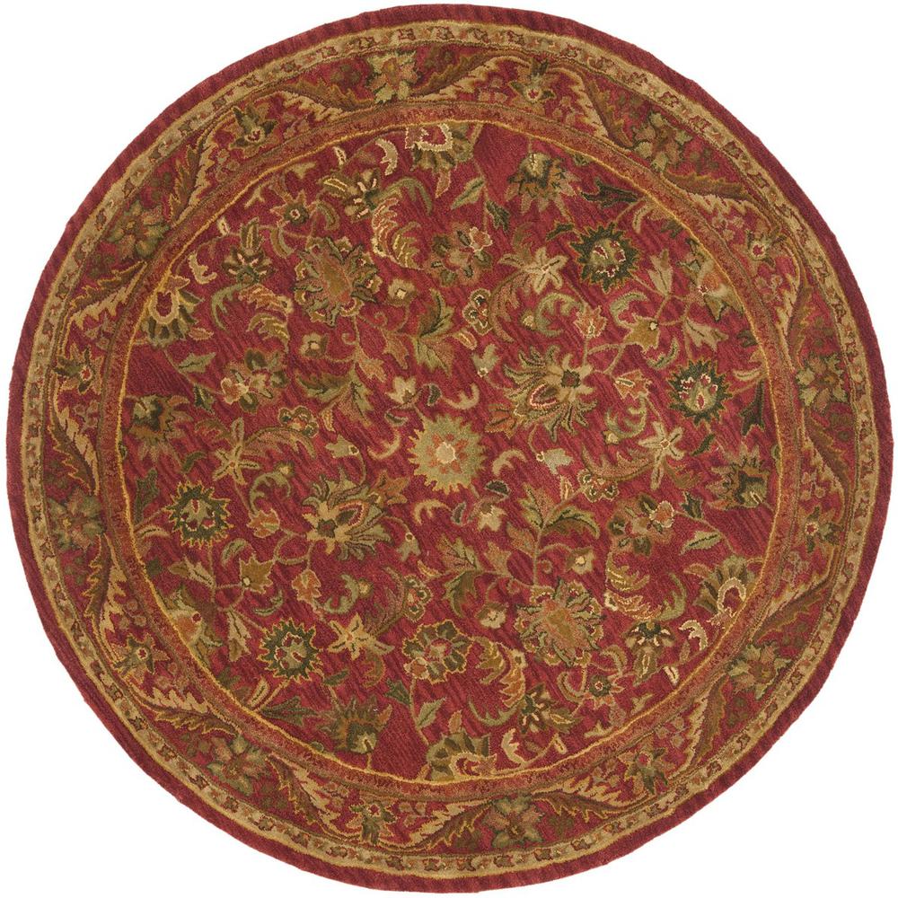 ANTIQUITY, RED / RED, 6' X 6' Round, Area Rug. Picture 1