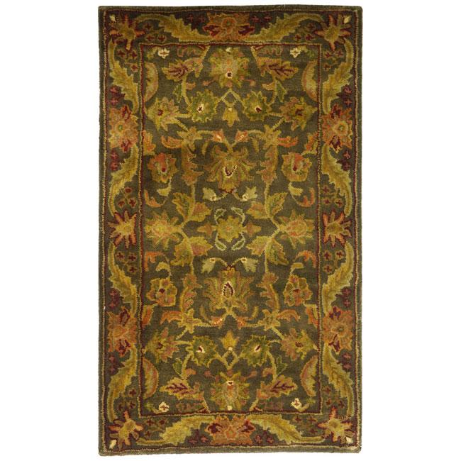 ANTIQUITY, GREEN / GOLD, 2'-6" X 5', Area Rug. Picture 1