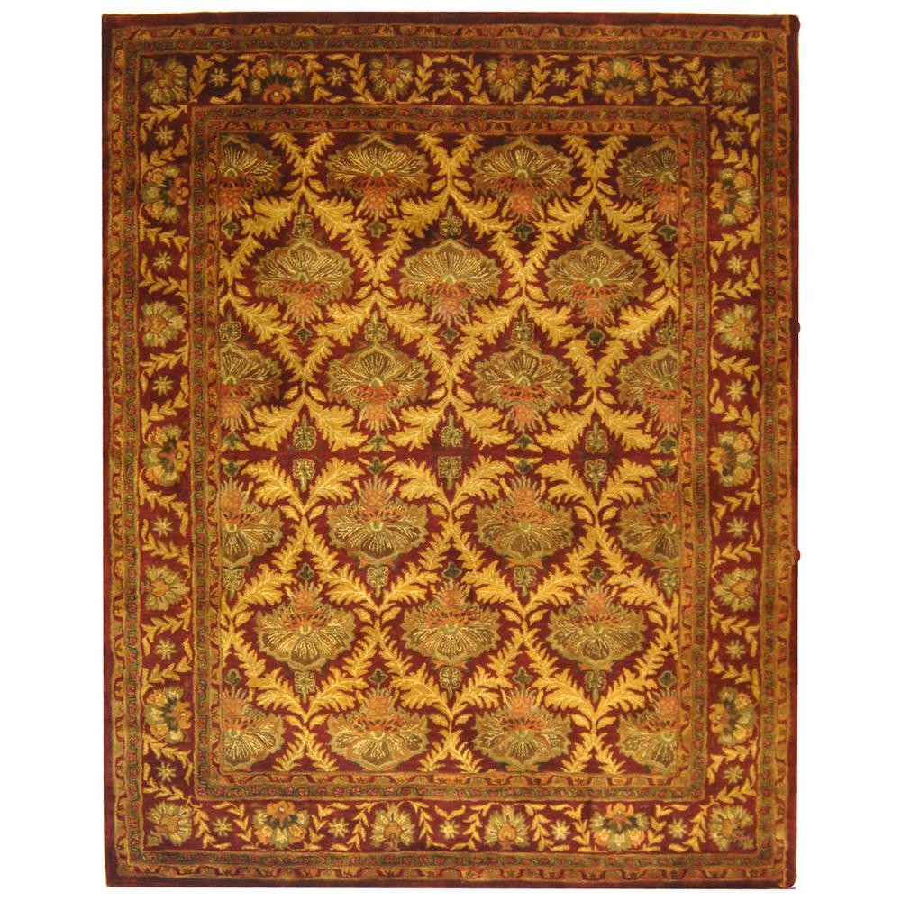 ANTIQUITY, WINE / GOLD, 7'-6" X 9'-6", Area Rug, AT54A-8. Picture 1